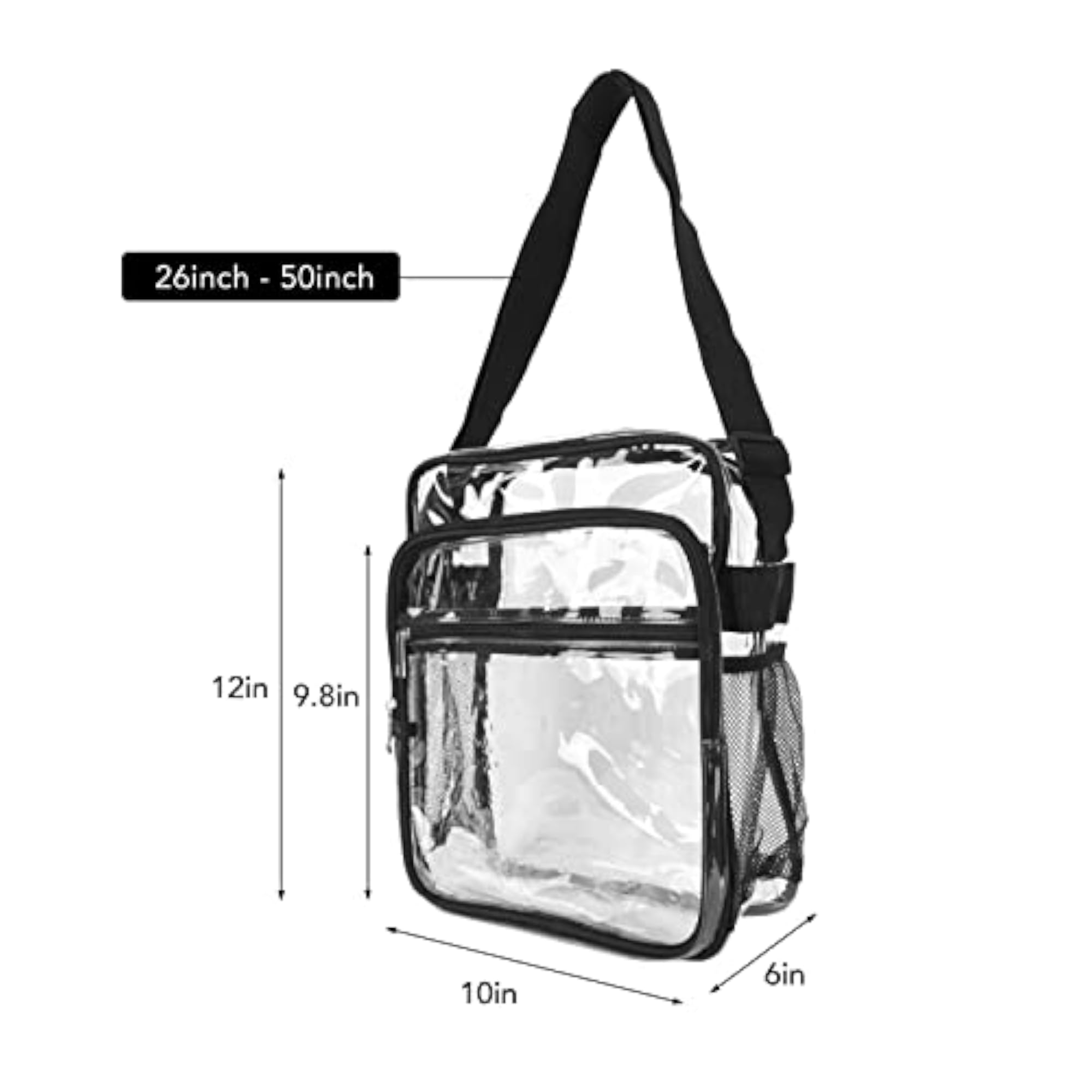 Fashion Lightweight Waterproof Transparent Shoulder Bag